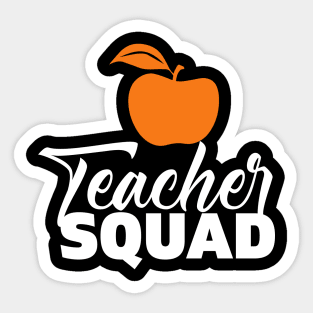 Teacher squad a gift for the teacher Sticker